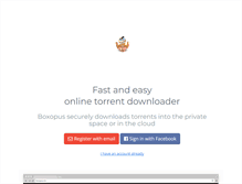 Tablet Screenshot of boxopus.com